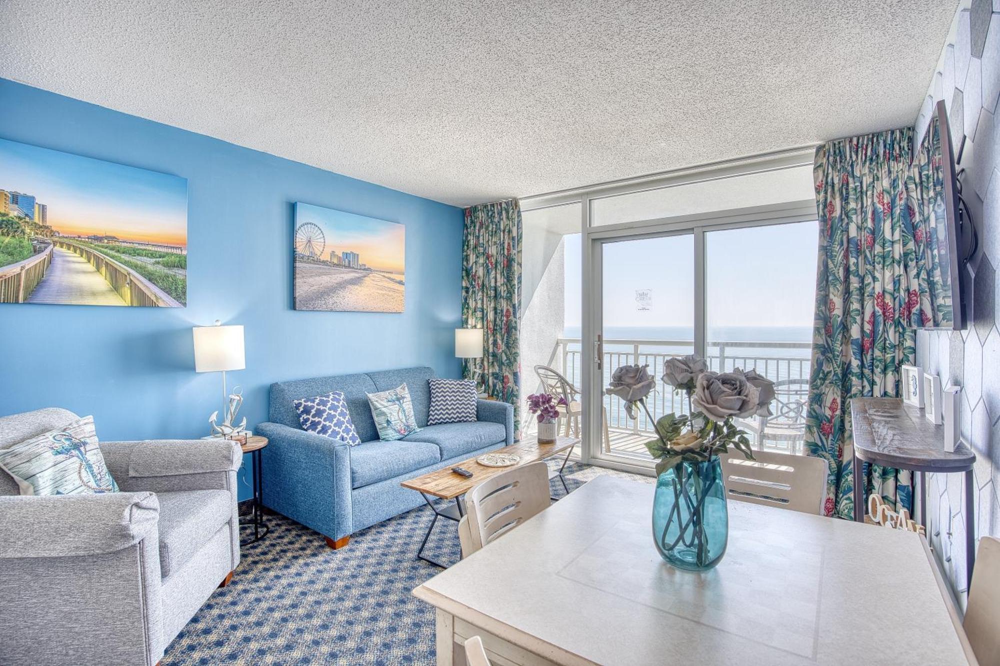 Oceanfront Beach Serenity Stay Myrtle Beach Exteriör bild